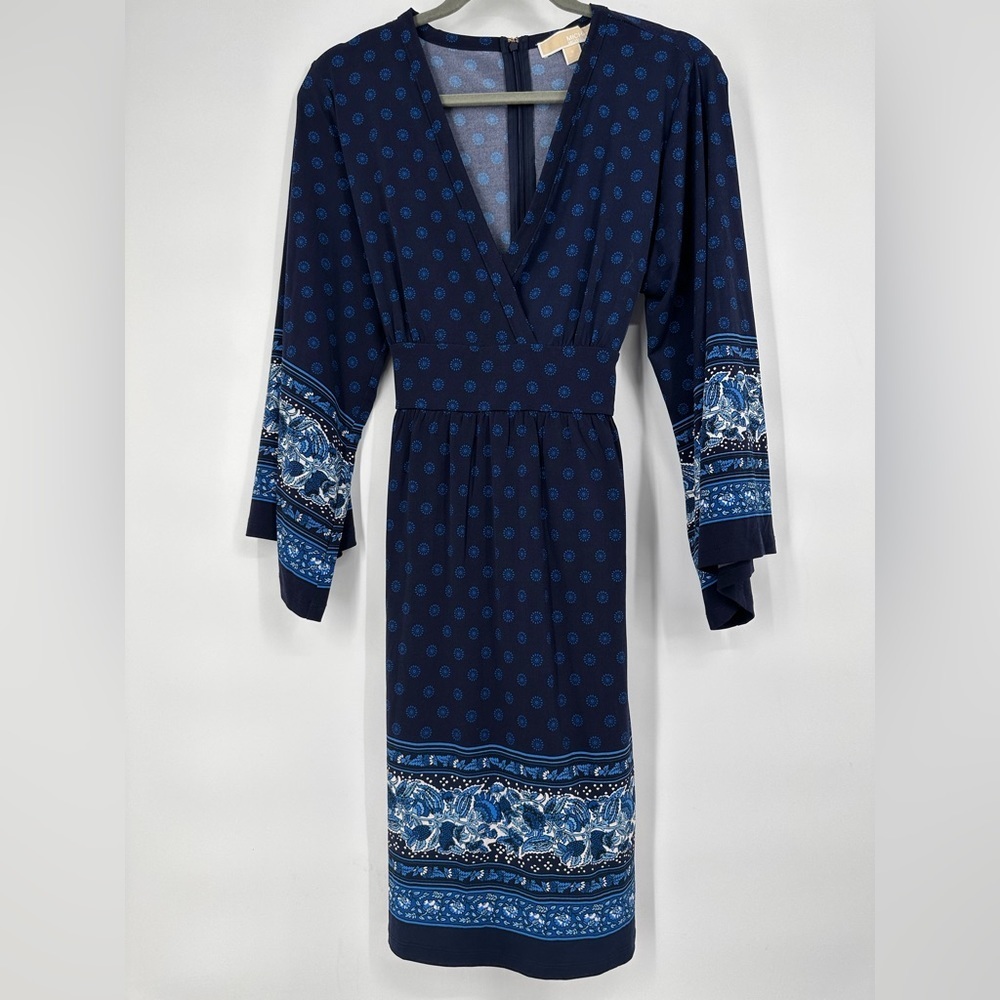 Boho Print MICHAEL Michael Kors Tie Back Dress